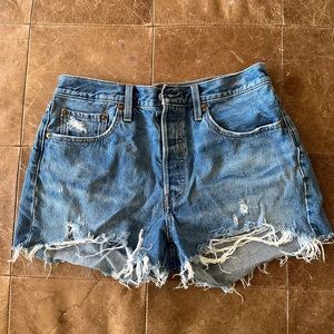 Levi 501 denim shorts